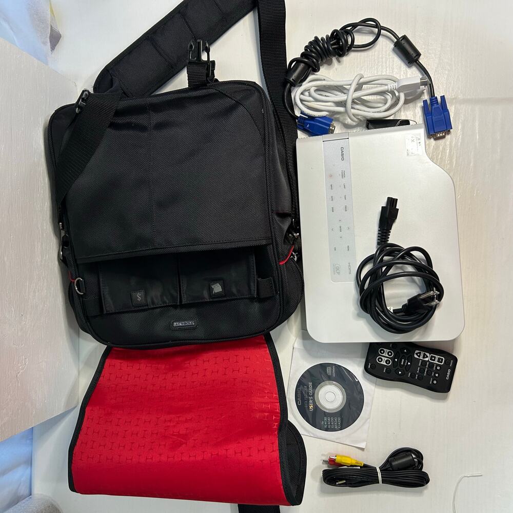 Casio Projector Tested HDMI VGA w Speaker Remote CD